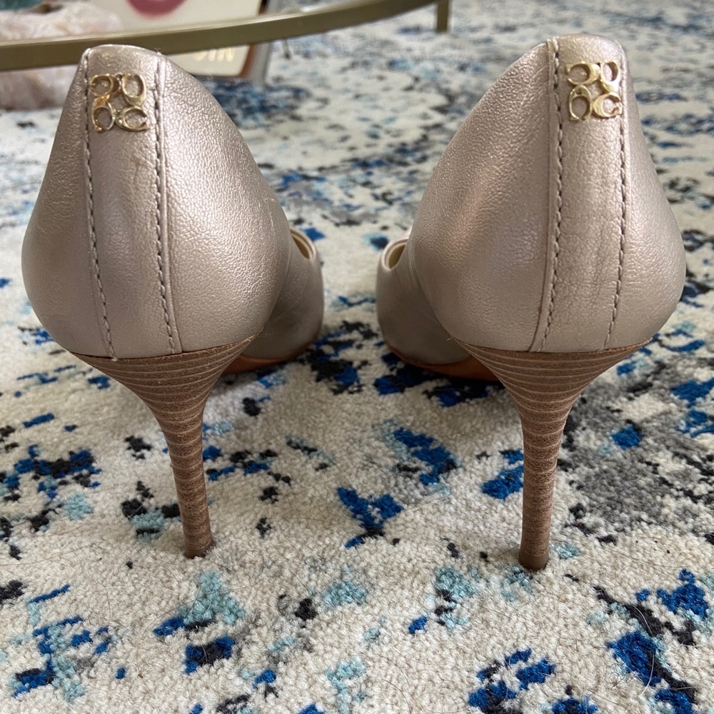 Coach metallic heels size 6.5 - Picture 3 of 4